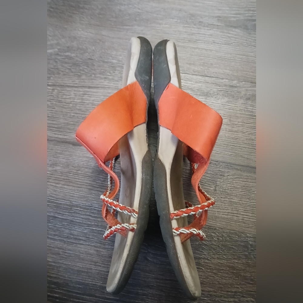 Merrell Thong Sandals Amber Lychee Coral Orange Sandals Travel Comfort Size 8 - Picture 4 of 7